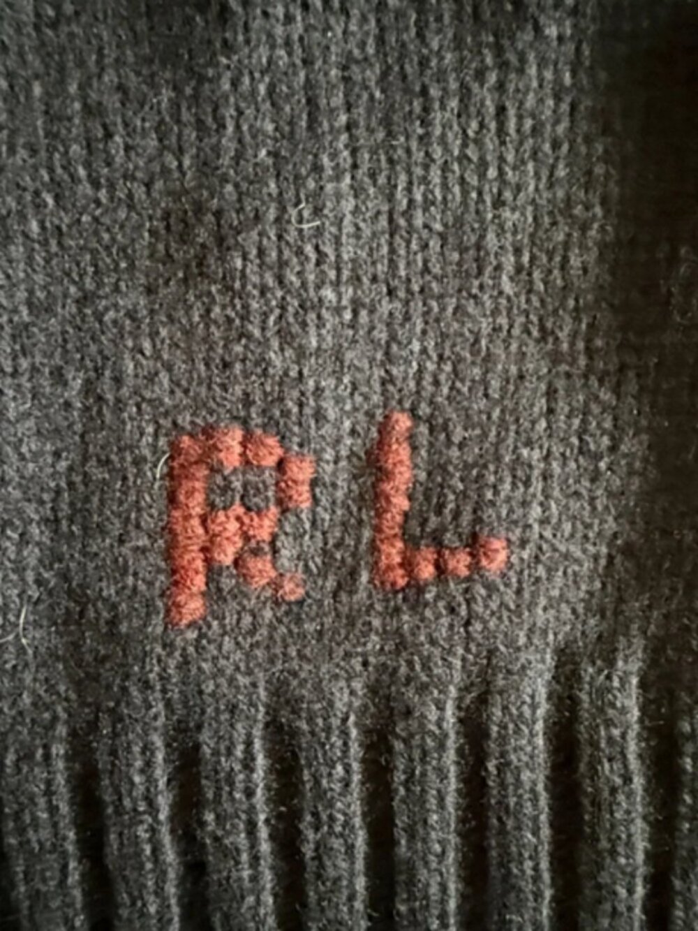 Polo by Ralph Lauren Navy Intarsia Bear Crewneck Sweater - Picture 4 of 4